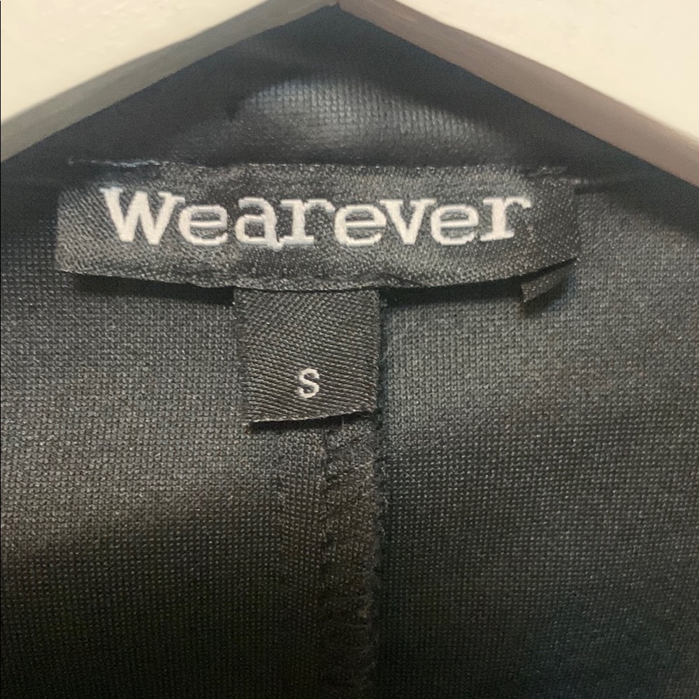 Black Faux Leather Cropped Jacket - Picture 2 of 5